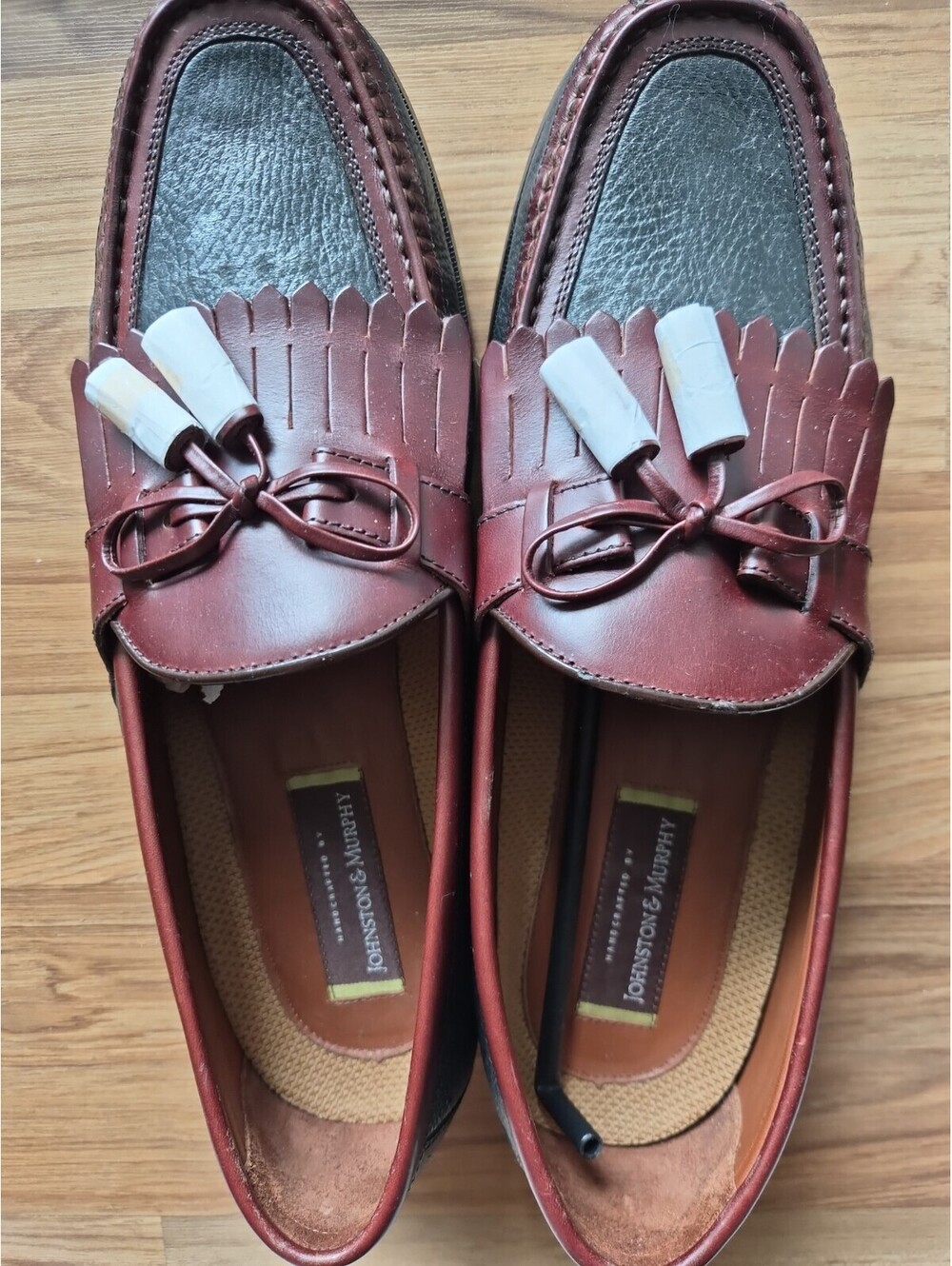 NEW Johnston & Murphy Men’s Tassel Loafers Leather Dress Shoes Black & Brown